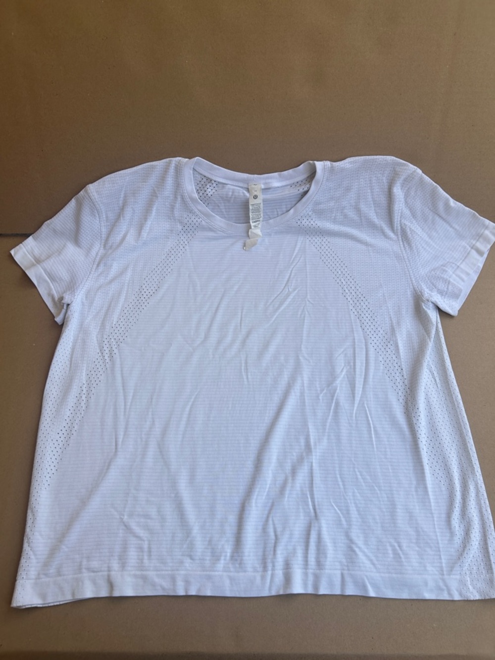 lululemon athletica Women's White Short-Sleeve Performance Tee
